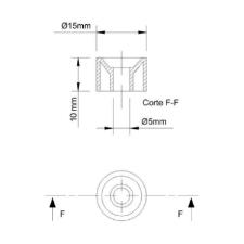 Suporte Prateleira 10x15 Marrom