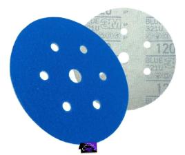 Disco Lixa A Seco 3m Blue 120 7 Furos 152mm