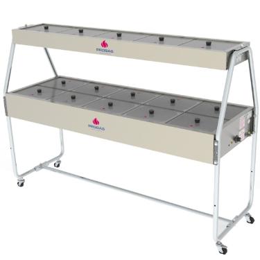 BUFFET TRMICO COM 10 CUBAS QUENTES E 5 CUBAS FRIAS - PROGS