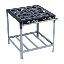 FOGO 4 BOCAS STORI MAX 2 QUEIMADORES SIMPLES E 2 DUPLOS 30X30 - METALMAQ