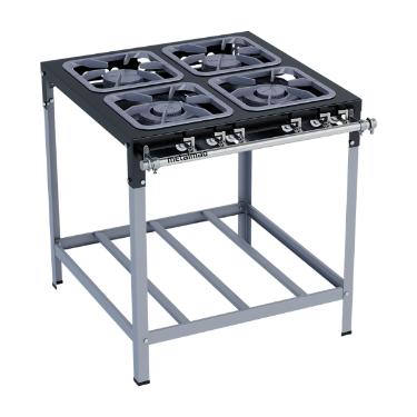 FOGO 4 BOCAS STORI MAX 2 QUEIMADORES SIMPLES E 2 DUPLOS 30X30 - METALMAQ