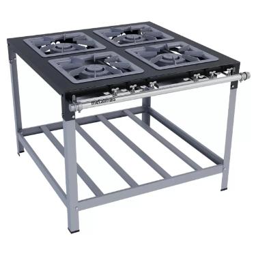 FOGO 4 BOCAS STORI PREMIUM QUEIMADORES DUPLOS 40X40 - METALMAQ