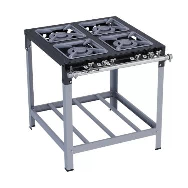 FOGO 4 BOCAS STORI PREMIUM QUEIMADORES DUPLOS 30X30 - METALMAQ