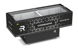 Expositor ilha vanguarde top economy 2000, Refrimate vidro curvo V.