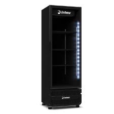 Refrigerador Vertical 454 Litros  Porta de Vidro Preto VRS16