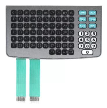 TECLADO PLATINA CUSTOM CINZA PRETO