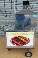 Street Food Churrasco Luxo Com Roda Pneumatica Armon
