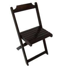 Cadeira De Madeira Dobravel Preto Maplan