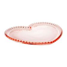 PRATO CRISTAL CORACAO PEARL ROSA 20x17x2CM