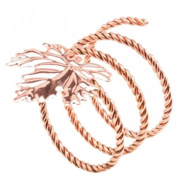 ARGOLA GUARDANAPO FLOR CANADA BRONZE
