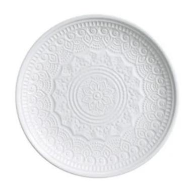 PRATO SOBREMESA AGRA BRANCO 2LINHA