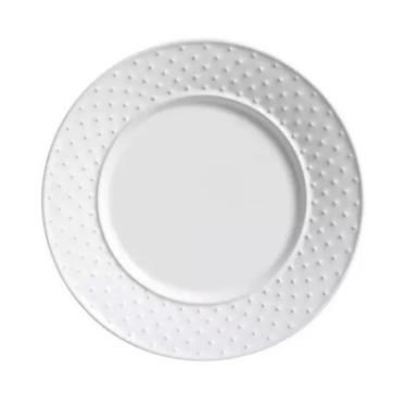 PRATO SOBREMESA MEZCLA BRANCO 2 LINHA