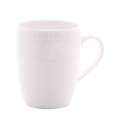 CANECA PORCELANA PEARL BRANCA 390ML