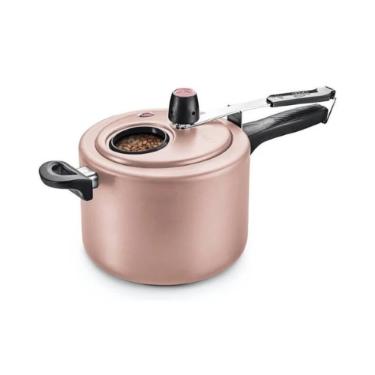 PANELA DE PRESSAO ROSE COM  VISOR 4,5L
