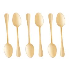 JOGO 06 COLHERES PARA SOBREMESA POSITANO DOURADO 12CM