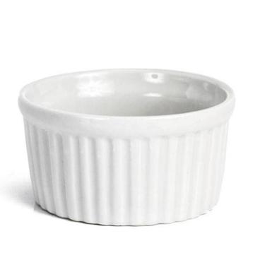 RAMEQUIM DE PORCELANA CLASSIC BRANCA 8,5x5cm