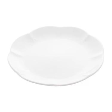 PRATO SOBREMESA BRANCO PORCELANA WAVE 20CM