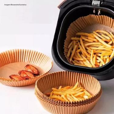 JG 50 FORMAS PAPEL DESCARTAVEL P/ AIR FRYER 16X20x4,5CM