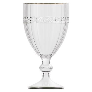 TACA CRISTAL  FIO DE OURO IMPERIAL 330ML