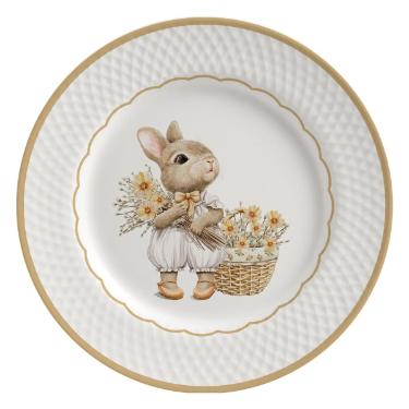 PRATO SOBREMESA COELHO HUPPERT 21CM