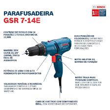 Parafusadeira/Furadeira GSR 7-14E Professional 400W Bosch 220v