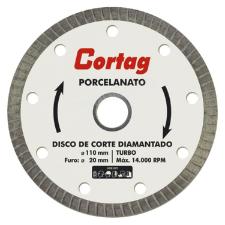 Disco Diamantado Porcelanato 110mm Furo de 20mm - Cortag