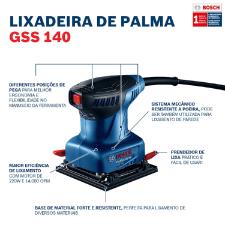 Lixadeira GSS 140 220W 220V Bosch