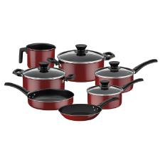 Conjunto de Panelas Tramontina Coimbra Vermelho - 7 Pe�as