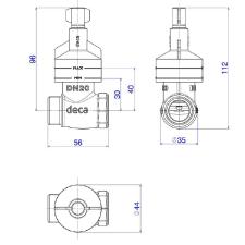 Base do Registro de Press�o 3/4'' 4416.202 DN20 Deca
