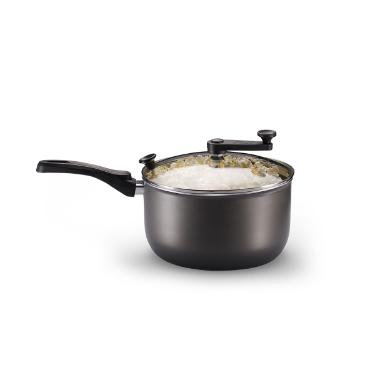 Panela Pipoqueira MTA 3,6L Grafite com Tampa Transparente