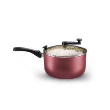 Panela Pipoqueira MTA 3,6L Cereja com Tampa Transparente