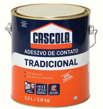 COLA CASCOLA DE CONTATO COMUM S/TOLUOL 2,8KG