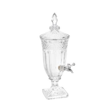 Dispenser Suqueira Wolff Brandon 2 litros Cristal Ecolgico com P, luxo para gua aromatizada e sucos