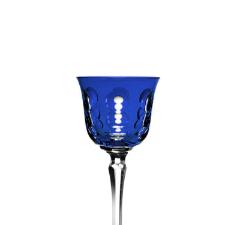 Taa vinho em cristal Christofle Roemer 20,5cm 200ml azul