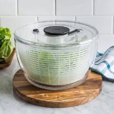 Centrfuga para Salada Oxo 5 Litros Transparente: Lave e Seque Folhas com Praticidade e Eficincia