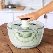 Centrfuga para Salada Oxo 5 Litros Transparente: Lave e Seque Folhas com Praticidade e Eficincia