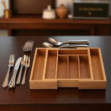 Porta-Talheres Extensvel Maxwell & Williams em Bambu: Organizao e Sustentabilidade para Suas Gavetas