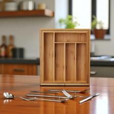 Porta-Talheres Extensvel Maxwell & Williams em Bambu: Organizao e Sustentabilidade para Suas Gavetas