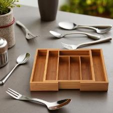 Porta-Talheres Extensvel Maxwell & Williams em Bambu: Organizao e Sustentabilidade para Suas Gavetas