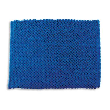 Tapete de banheiro antiderrapante Micropop 40x60cm azul