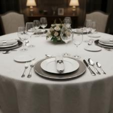 Sousplat em Prata Silverlux Croise 32cm, Luxo e Design Croise para Mesa Posta