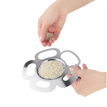 Medidor de arroz e massa ao inox igenietti 15cm