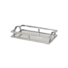 Bandeja retangular em ao inox espelhada Fracalanza 41x26x5cm