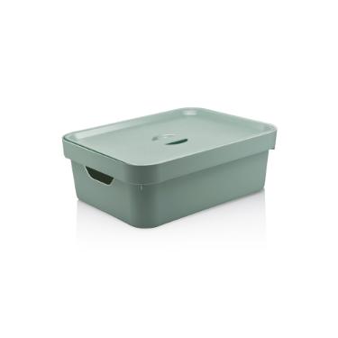 Caixa organizadora com tampa Ou Cube tamanho M verde