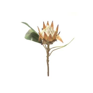 Haste protea em plstico Brilliance 51cm marrom