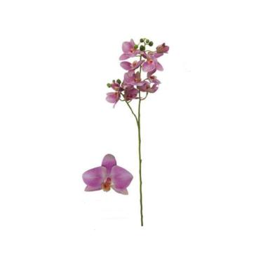 Haste orqudea phalaenopsis 10 flores em plstico Brilliance 85cm rosa