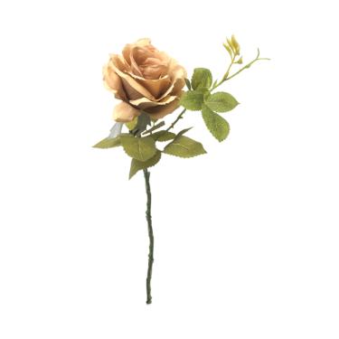 Haste de rosa em plstico Brilliance 70cm marrom