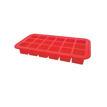 Forma para gelo em silicone Uny Gift 19x10,5cm vermelha