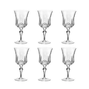 Jogo de tacas vinho branco em cristal Strauss Clssicos 119.055 6 peas 330ml
