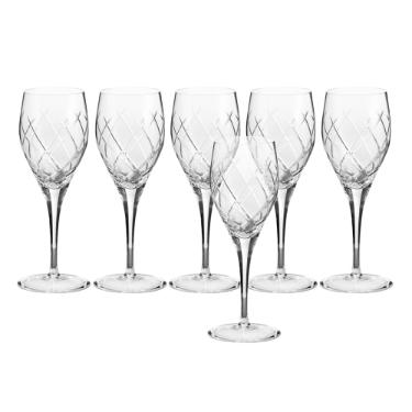 Jogo de tacas vinho branco em cristal Strauss Clssicos 100.033 6 peas 175ml